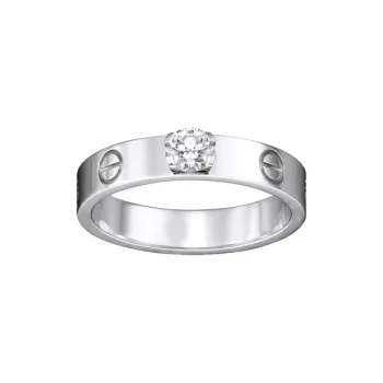 CARTIER Diamond Rings Women's Silver