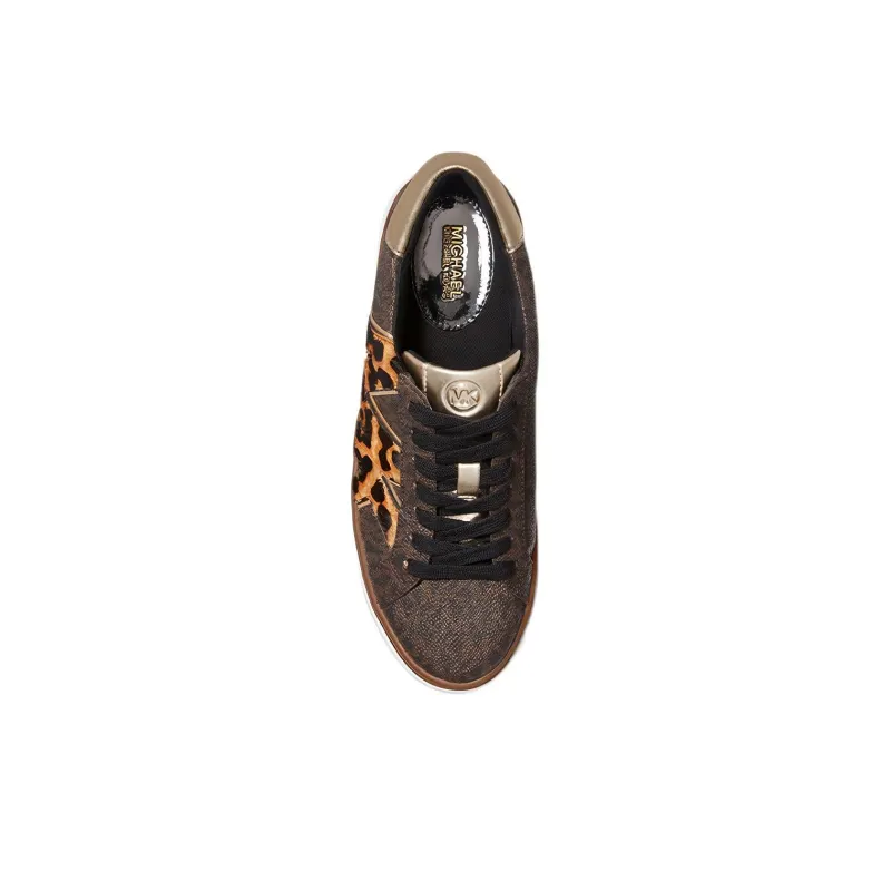 MICHAEL KORS Chapman Low-Top Stylish Skateboarding Shoes Women's Brown-4