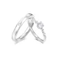 925 Silver Starlight Couple Ring
