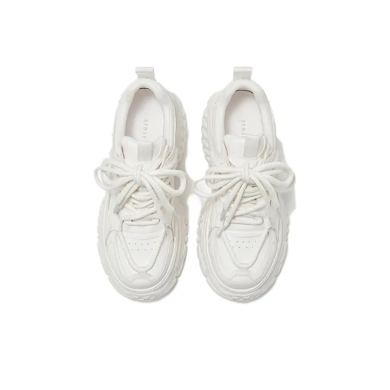 SENSE 1991 Low-Top Chunky Sneakers Women's White-1