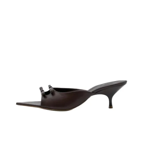 GIA BORGHINI Slide Slippers Women's Chocolate