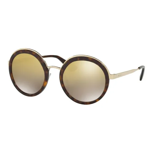 PRADA - Round Sunglasses Women's Tortoiseshell