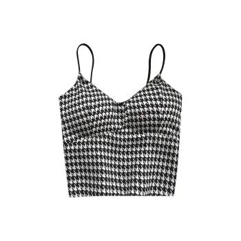 Flowers In Water Tank Top Women's Black