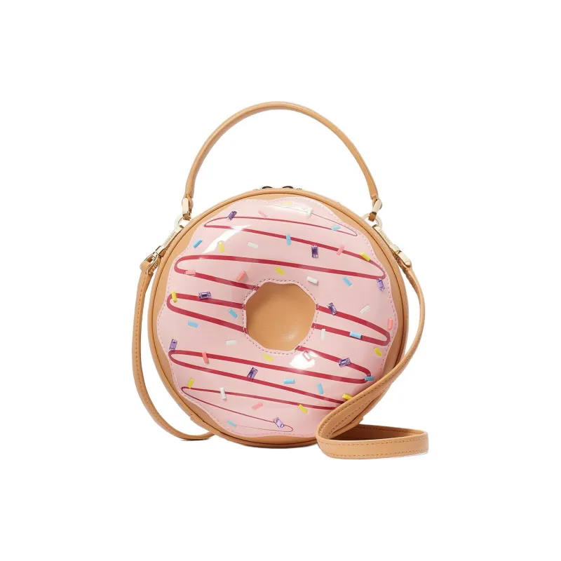 Kate Spade Smooth Leather Small Round Bag, Handbag, Shoulder Bag, Crossbody Bag Women's Multicolor-0