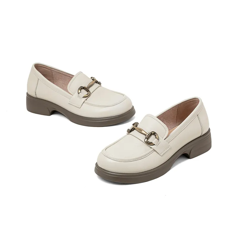 COMELY Loafers Women's Black/Light Brown/Ecru-12