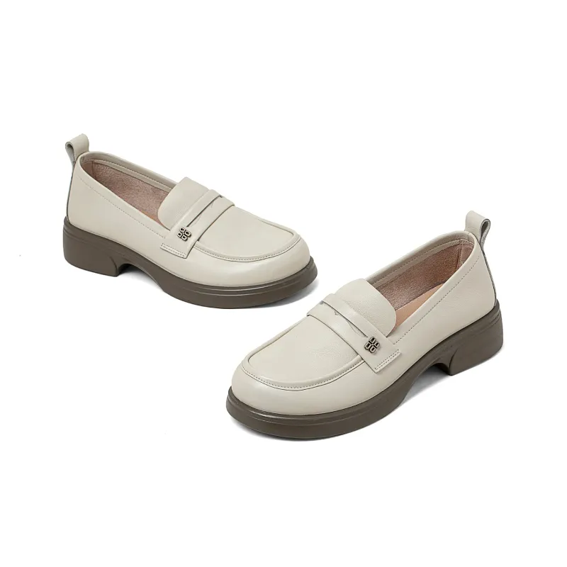 COMELY Loafers Women's Black/Light Brown/Ecru-12