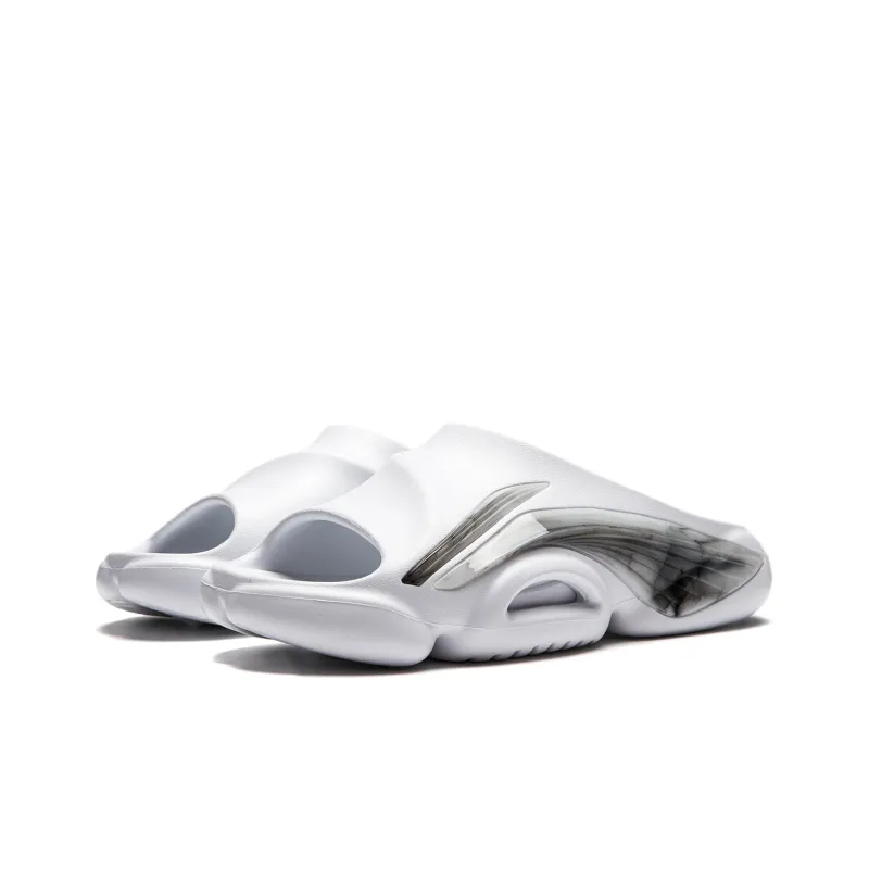 LiNing BADFIVE Slide Slide Slippers Men's White-3