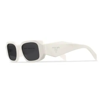 PRADA Acetate Oval Sunglasses Unisex