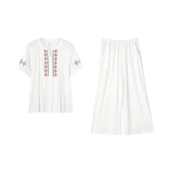 XUANZHITING Pajama Set Women's White