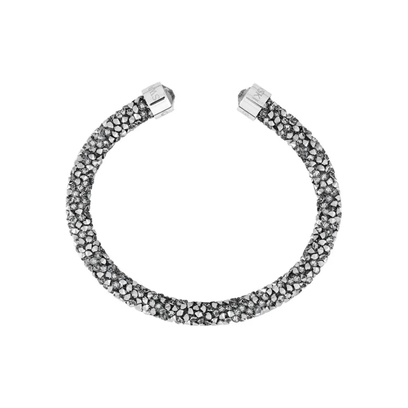 Swarovski Crystaldust Bangles Women's Silver Gray-0