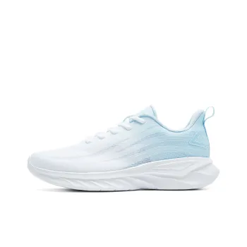 PEAK Cushioning Abrasion Resistant Breathable Slip Resistant Low Top Running Shoes Women's Big White Fine Blue