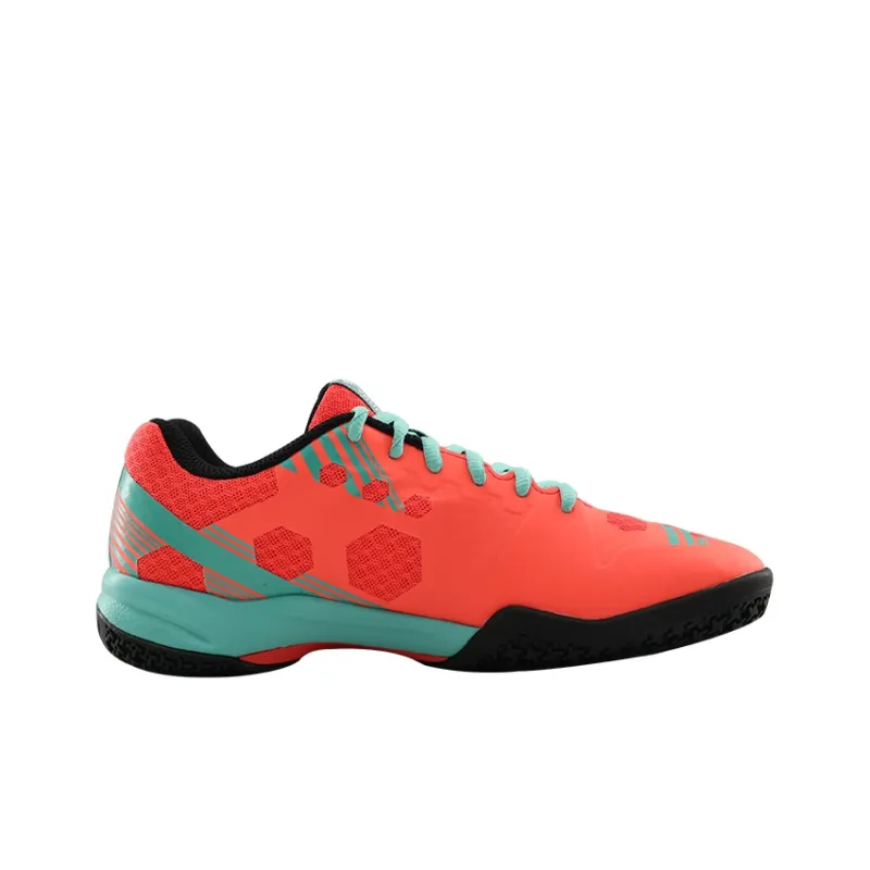 YONEX Cushioning, Slip Resistant, Abrasion Resistant, Breathable, Coverage, Support Low Top Badminton Shoes Women's Red-1