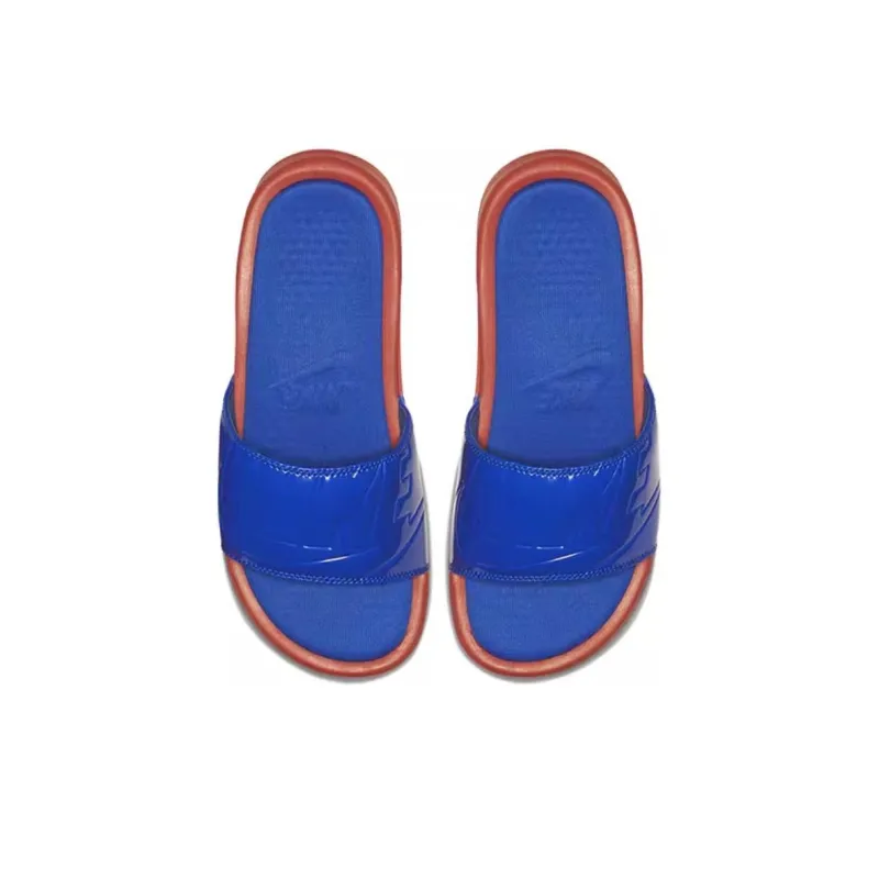 Nike Benassi Slides 'Vintage Coral Racer Blue' Women's-2