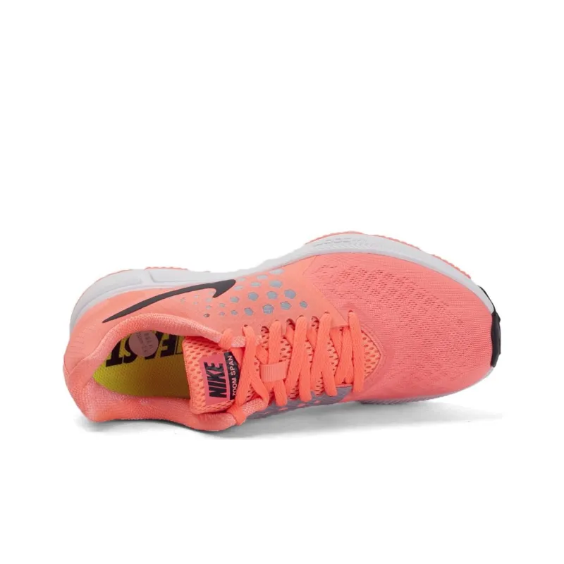 Nike Zoom Span 1 Cushioning Wear Resistant Low Top Running Shoes Women's Pink White-3