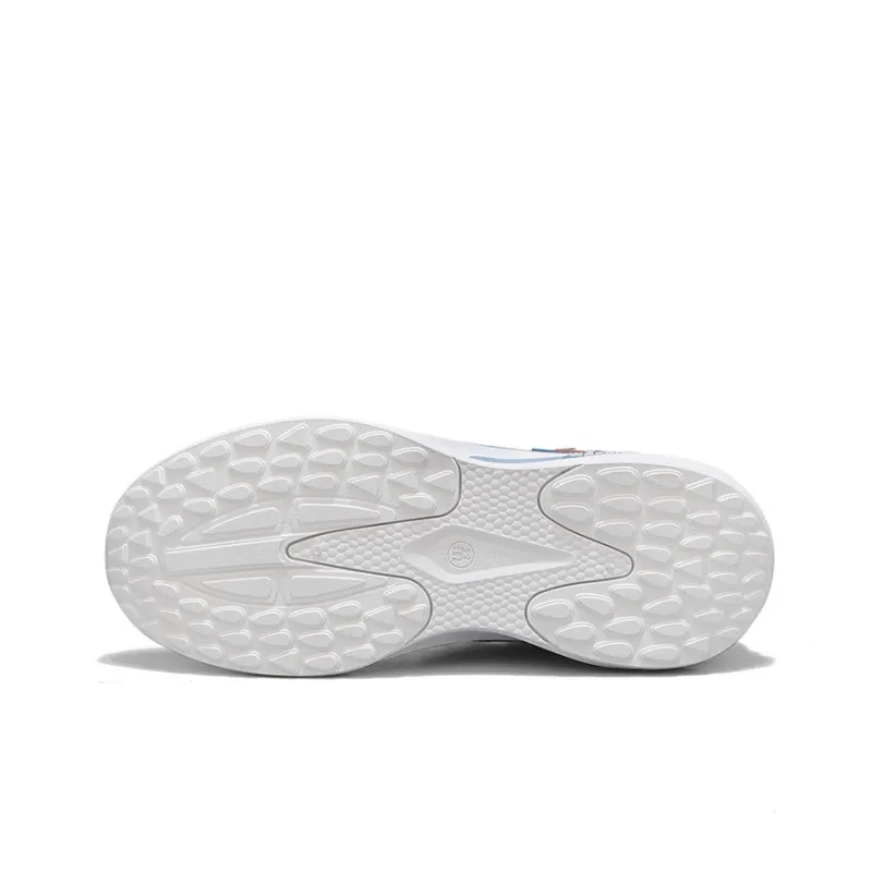 WARRIOR Running Shoes Men Low Top White Light Blue/White Dark Blue/Black-5