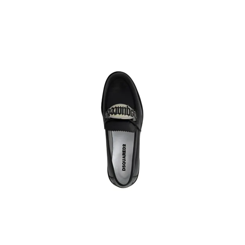 DSQUARED 2 Logo-Plaque Slip-On Loafers Women's-4