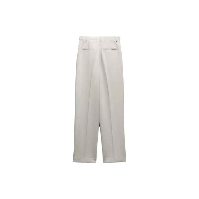 ZARA Suit Trouser Women's Light Gray-1