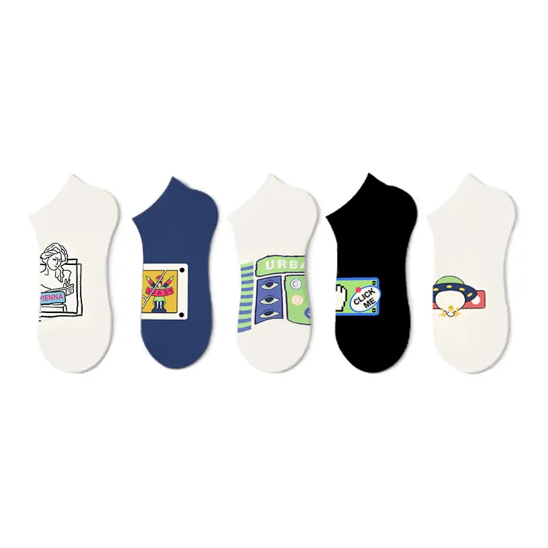 Primeet Ankle Socks Spring Summer Unisex 5 Pack-20