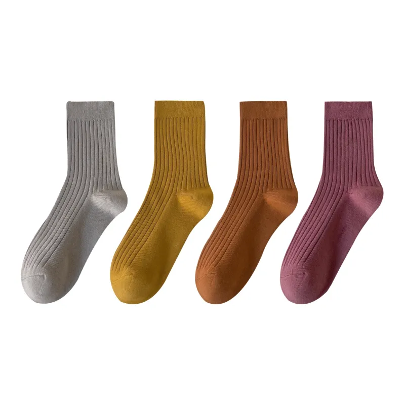 XXLLG Mid Calf Socks Women's 4 Pack-2