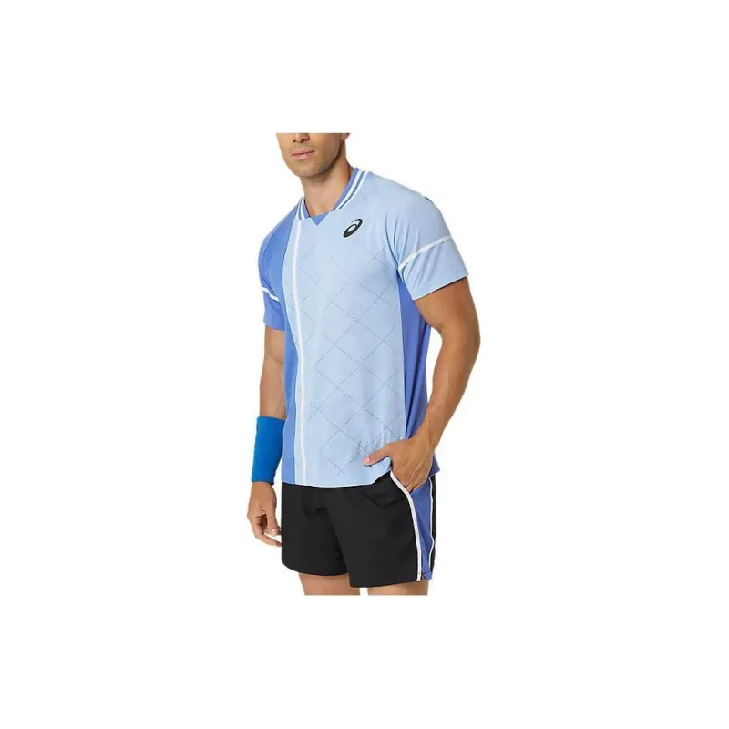 Asics T Shirts Men Blue-1