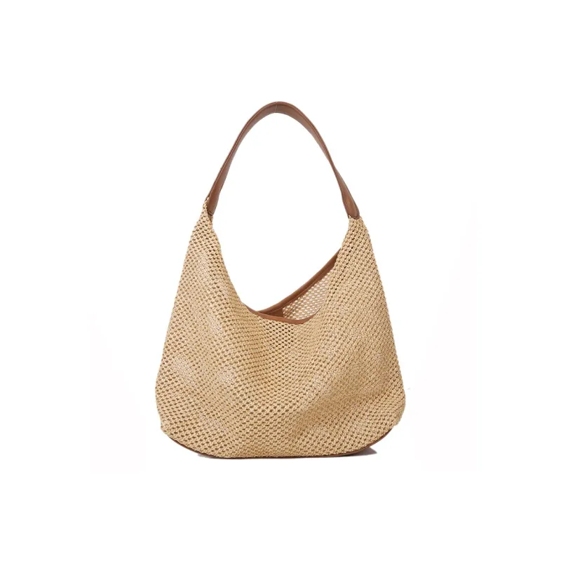 Barang Bear Straw Handbag Shoulder Bag Regular Unisex Multicolor-8