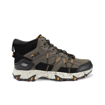 FILA Grand Tier Anti Slip Wear Resistant Mid Top Hiking Shoes Men's Brown