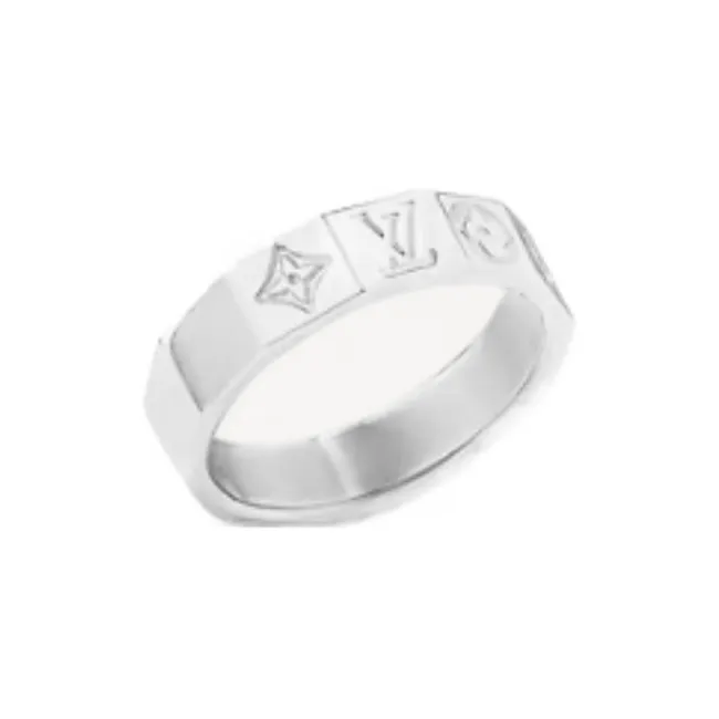 LOUIS VUITTON Silver Rings Men's Silver-1