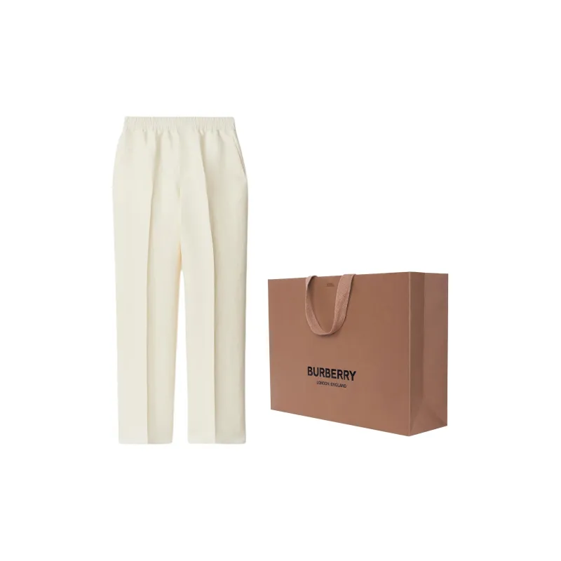 Burberry Tapered Canvas Trousers-2