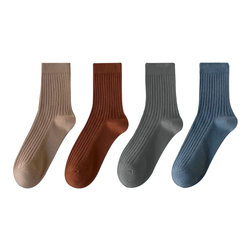 XXLLG Mid Calf Socks Women's 4 Pack-11