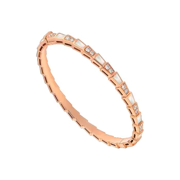 BVLGARI Karat Gold Bangles Women's Rose Gold