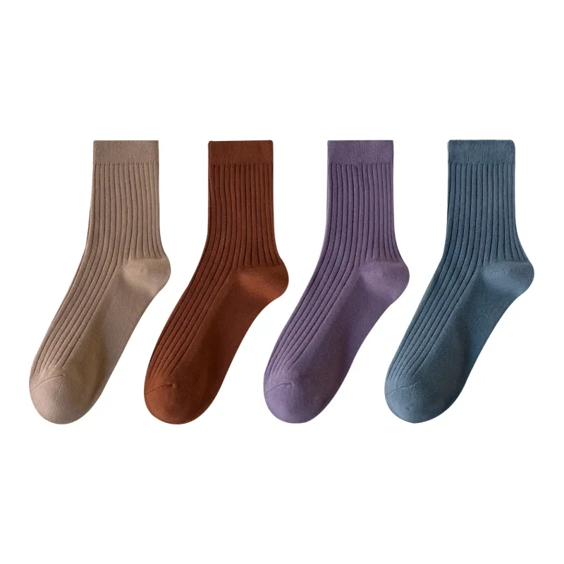 XXLLG Mid Calf Socks Women's 4 Pack-6