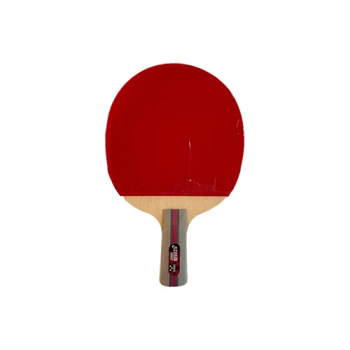 DHS Butterfly All Wood Ping Pong Paddles Fast Attack Suitable Playing Style Unisex Shakehand Grip Red Unisex Black/Red