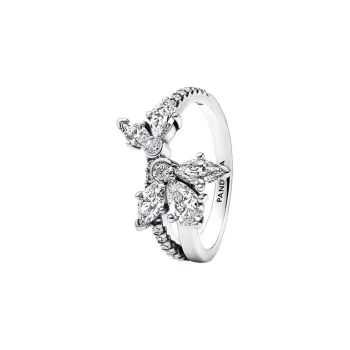 Pandora 925 Sterling Silver Synthetic Cubic Zirconia Rings Women's Silver