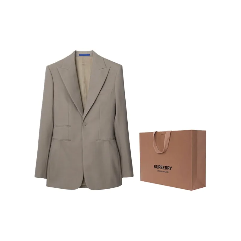 Burberry Single-breasted Wool Blazer-2