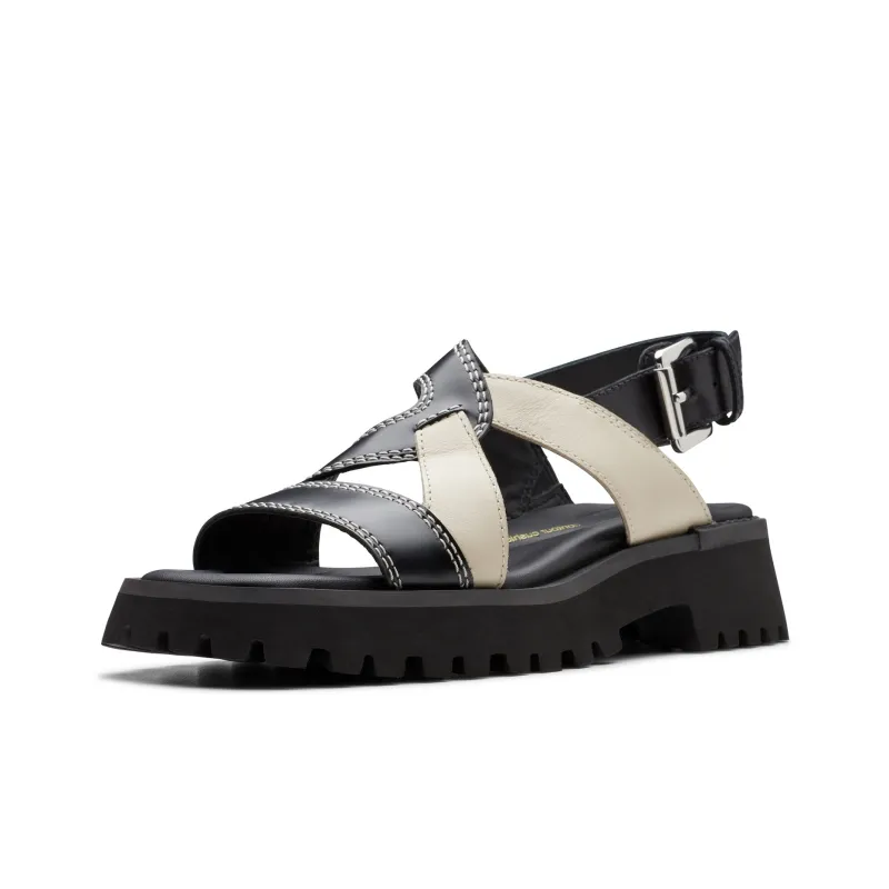 Clarks Beach Sandals Women's Black-1