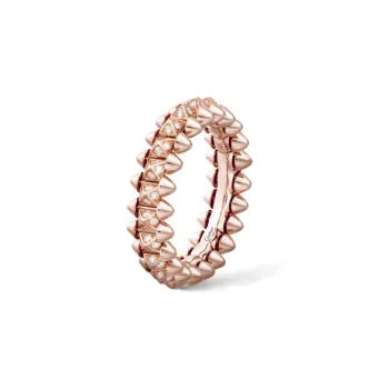 CARTIER 18K Rose Gold, Diamond 0.31 Carat Rings Unisex Rose Gold