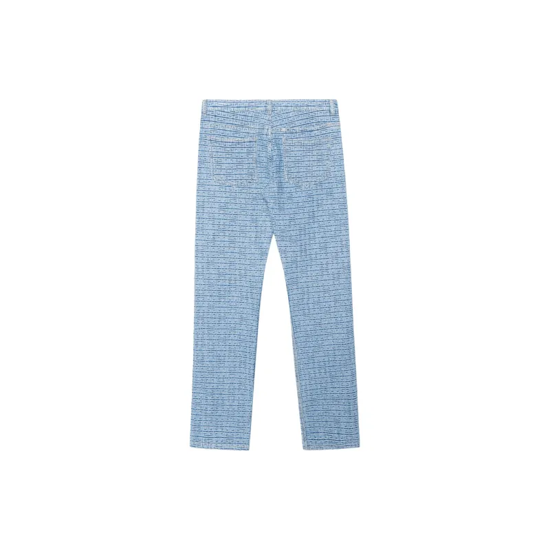 Givenchy 4G Jacquard Denim Regular Fit Pants-1