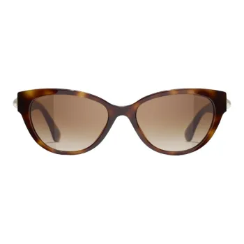 CHANEL Acetate Butterfly Sunglasses Unisex Tortoiseshell