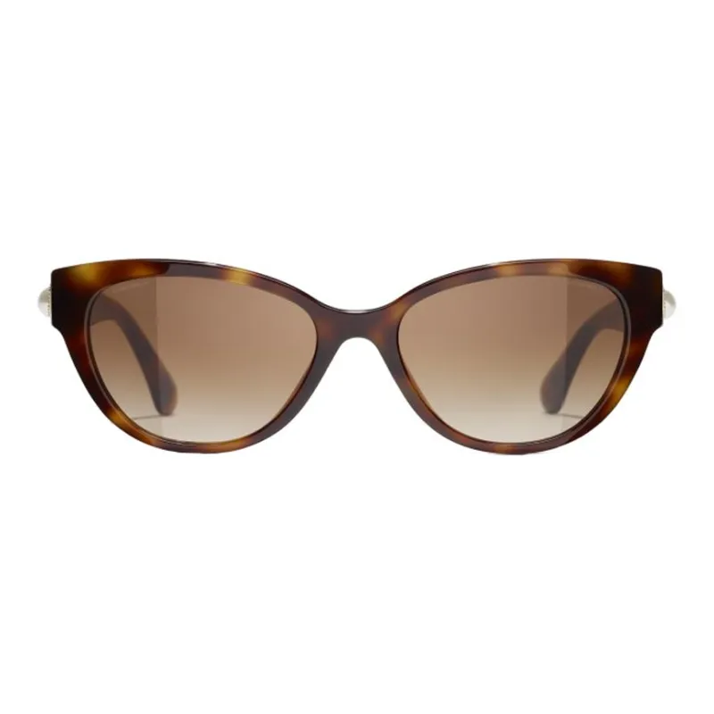 CHANEL Acetate Butterfly Sunglasses Unisex Tortoiseshell-0