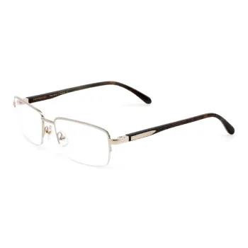 Maybach Buffalo Horn Irregular Shape Eyeglass Frames Men's Silver