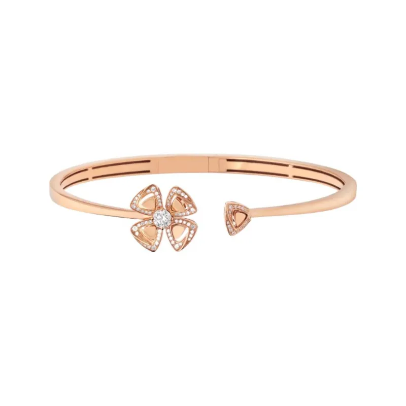 BVLGARI Fiorever Bloom Collection Rose Gold Bangles Women's-1