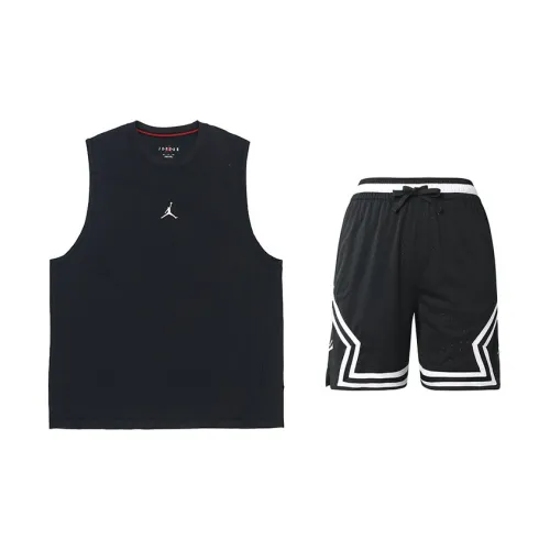 Jordan Casual Sportswear Men Black+Black Set Of 2