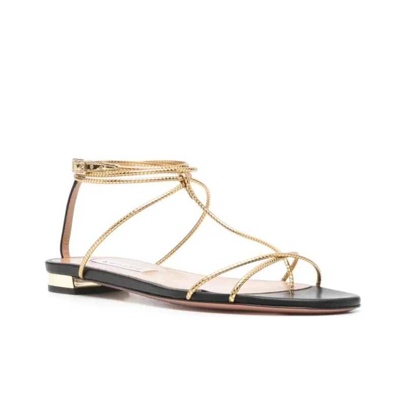 AQUAZZURA Roman Romance Flat Sandals-2