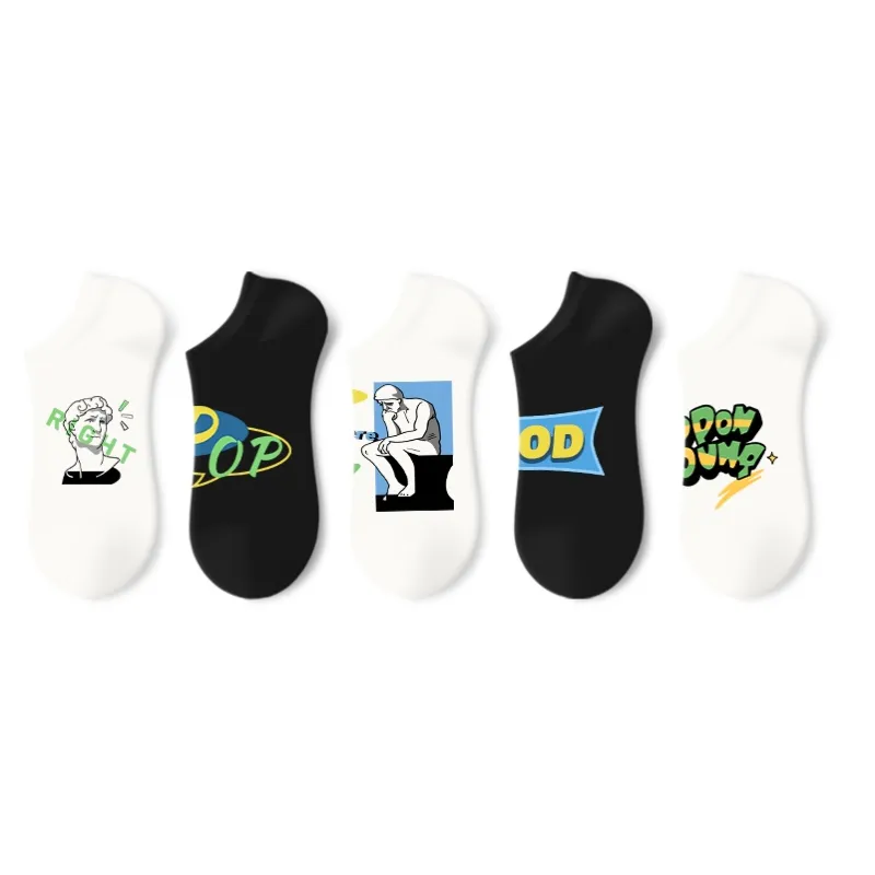 Primeet Ankle Socks Spring Summer Unisex 5 Pack-17