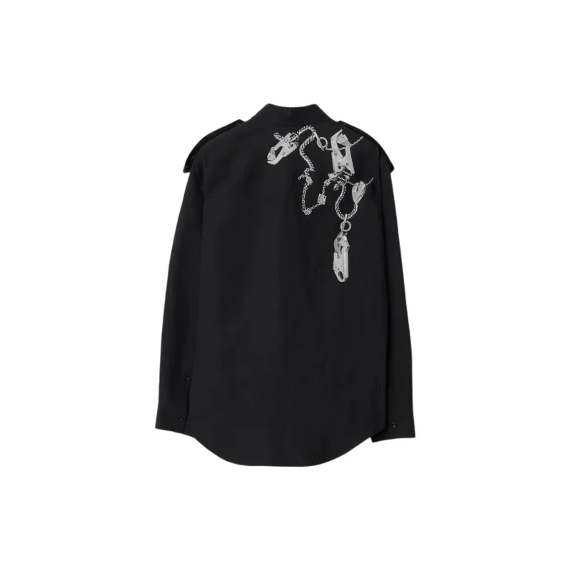 Burberry Knight Hardware-print Shirt-1