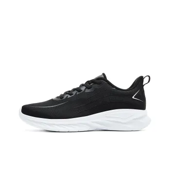 PEAK Cushioning Abrasion Resistant Breathable Slip Resistant Low Top Running Shoes Women's Black Baymax