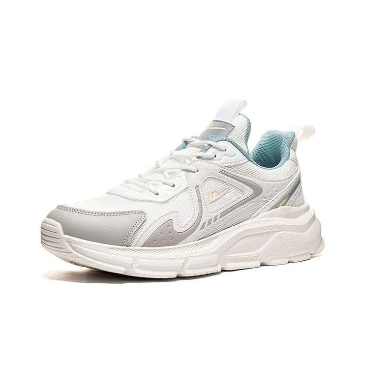 WARRIOR Running Shoes Men Low Top Beige Light Gray-1