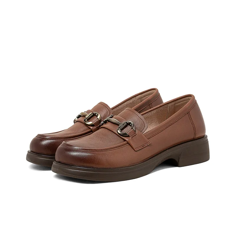 COMELY Loafers Women's Black/Light Brown/Ecru-6