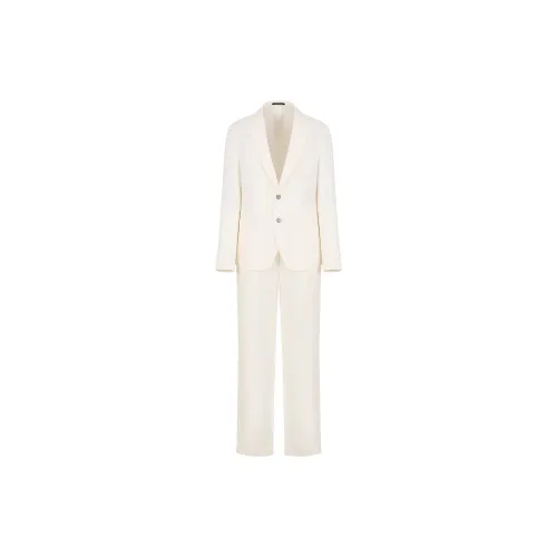 EMPORIO ARMANI Business Suits Men Ivory