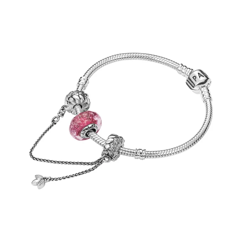 Pandora 925 Sterling Silver Bangles Women's Silver-1